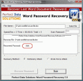Screenshot of PDS Word Password Recovery Software 2.0