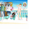 Screenshot of Balcony sea dressup girls game 1