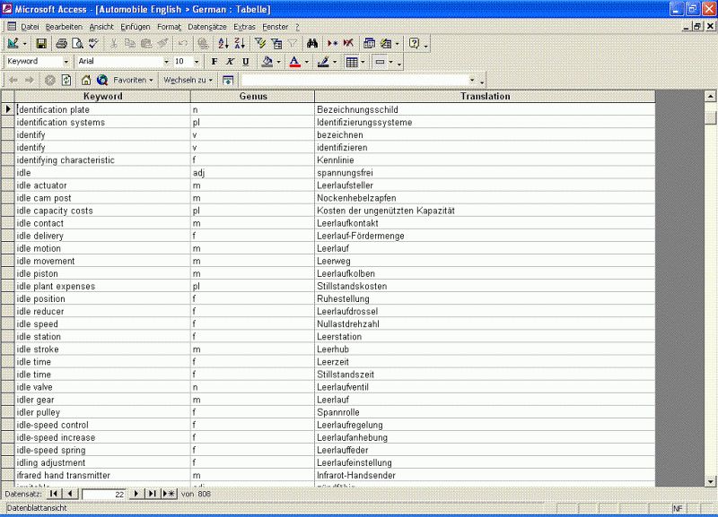 glossary german to english dictionary free download excel