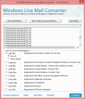 Screenshot of Windows Live Mail Converter 7.4.9