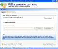 Screenshot of Importing Outlook Contacts to Lotus Notes 8 6.4