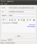 Screenshot of ZMail 0.7