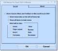 Add the old Excel menus/layout to Excel 2010.