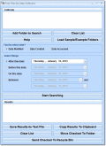 Screenshot of Find Files By Date Software 7.0