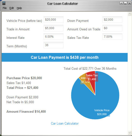 loan calc auto loan calc auto