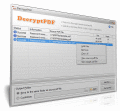 Decrypt PDF file and remove all restrictions.
