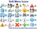 Soft menu icons for any site or application