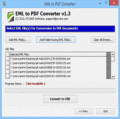 Screenshot of Windows Mail to PDF Converter 2.0