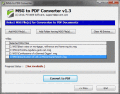 Screenshot of Save MSG File as PDF 5.0