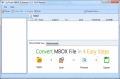 Screenshot of MBOX to Outlook Migration Application 1.0.1