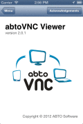 Screenshot of AbtoVNC iOS Viewer SDK 2.1