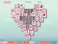 Free Valentine Mahjongg matching puzzle game.