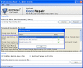 Screenshot of Ms word 2007 Repair Document 3.6.2