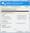 Screenshot of Transfer MBOX Emails in PDF Format 1.2
