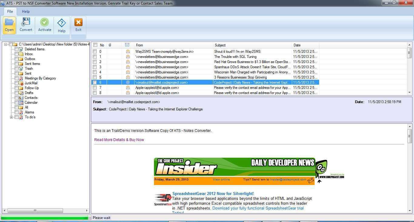 nsf to pst converter without lotus notes install