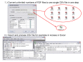 convert FDF/PDF-files to CSV data formats