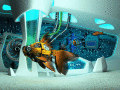 Sci-fi 3D aquarium screensaver