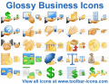 Screenshot of Glossy Business Icons 2013.1