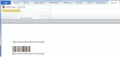 Screenshot of Barcode Add in for Word 2011