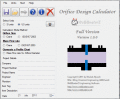 Screenshot of Orifice Design Calculator 1.0.2
