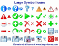 Popular stock icons for standard apps symbols