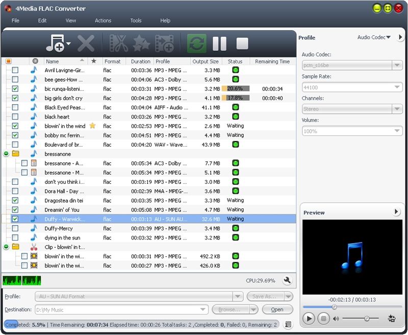 4Media FLAC Converter 6.3.0.0805 - Convert FLAC to other popular audio ...