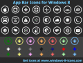 Colored metro icons for Windows 8 and WP8