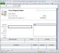 Free service invoice template based on Excel