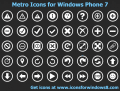 Screenshot of Metro Icons for Windows Phone 7 2013.2