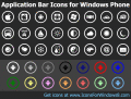 Colored PNG icons for Windows 8 and web