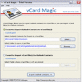 Screenshot of Convert Outlook File to vCard 2.2