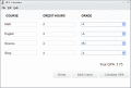 Screenshot of CS GPA Calculator 1.0