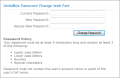 Screenshot of Password Change Web Part 1.1