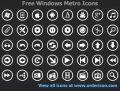 Free metro-style icon pack for WP7 apps
