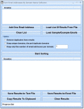 Screenshot of Sort Email Addresses By Domain Name Software 7.0