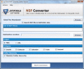 Screenshot of Shift NSF files to EML or MSG 2.0