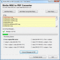 Screenshot of Save MSG to PDF 3.4