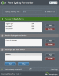 Screenshot of Free Syslog Forwarder Tool 1.0.0.0