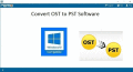 Screenshot of Convert OST to PST File Software 1.0.0.1
