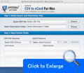 Screenshot of CSV to vCard Mac Software 1.0