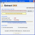 Screenshot of DBX into Outlook 2007 9.0.1