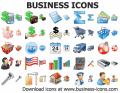 Professional business icons for GUI design