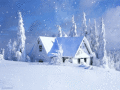 Charming screensaver Snowfall Fantasy.