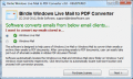 Birdie Windows Live Mail to PDF Converter