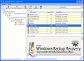 Screenshot of Windows Backup Database Recovery 5.4