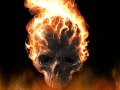 Screenshot of Fire Skull Screensaver 1.0