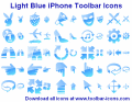 Screenshot of Light Blue iPhone Toolbar Icons 2013.1