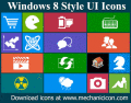Screenshot of Windows 8 Style UI Icons 2013.1