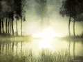 Screenshot of Sunrise Lake Screensaver 2.0