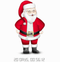 Countdown Days till Christmas with Santa